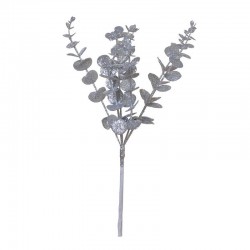 RAMO EUCALYPTUS GLITTER ARGENTO 40cm