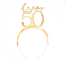 CERCHIETTO HAPPY 50 GOLD 4pz