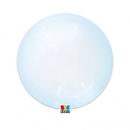 PALLONE DECO BUBBLE ø45cm 18 CRYSTAL CELESTE