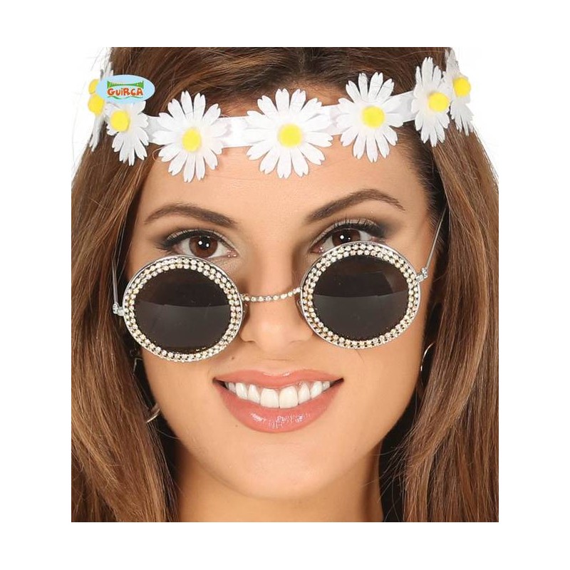 OCCHIALI TONDI CON BRILLANTINI