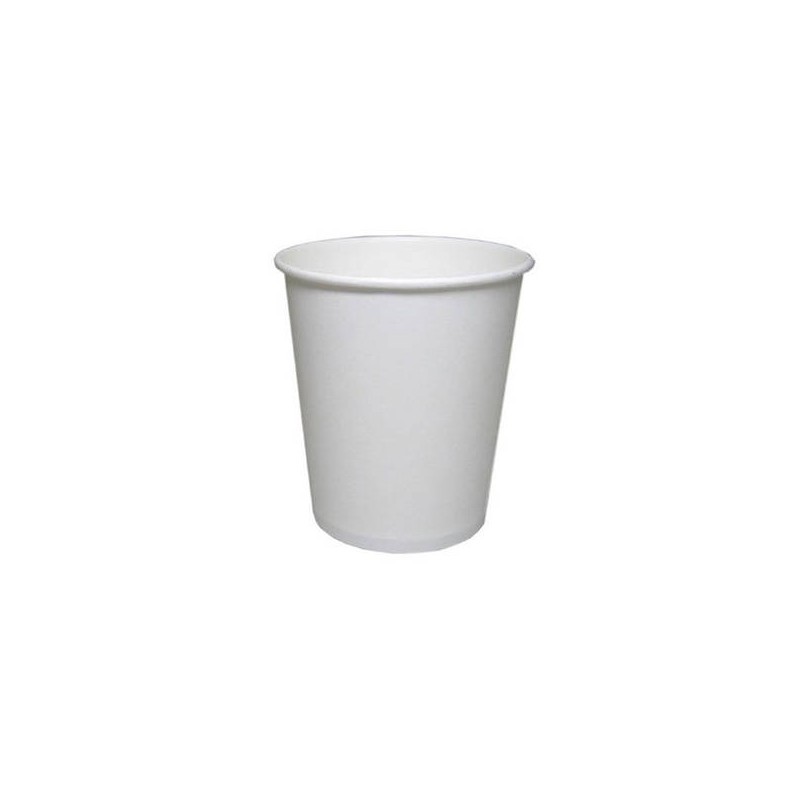 BICCHIERI CARTONCINO RICICLABILE 210ml ø7x8cm 50pz BIANCHI USOBIO
