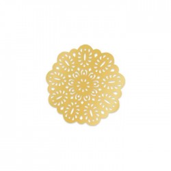 SOTTOBICCHIERI ELEGANT ø9cm ORO METAL 8pz