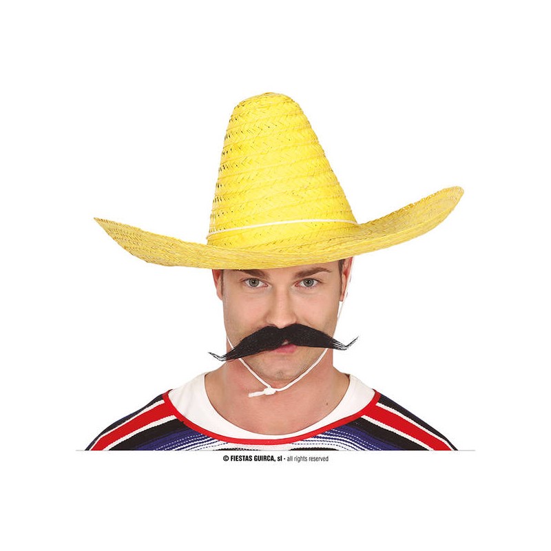 SOMBRERO MESSICANO PAGLIA GIALLO ø50cm