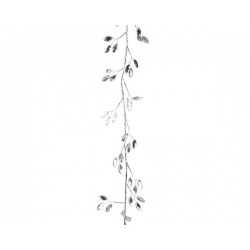 GHIRLANDA FOGLIE ARGENTO 2xh120cm ACRILICO