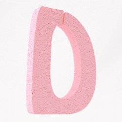 LETTERA POLISTIROLO PASTELLO mm120x90 D ROSA PASTELLO