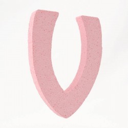 LETTERA POLISTIROLO PASTELLO mm120x90 V ROSA PASTELLO