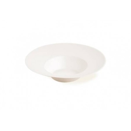 PIATTO FONDO POLPA 400ml CAPPELLO PRETE ø22,5 H.5,3 50pz BIODEGRADABILE Byò