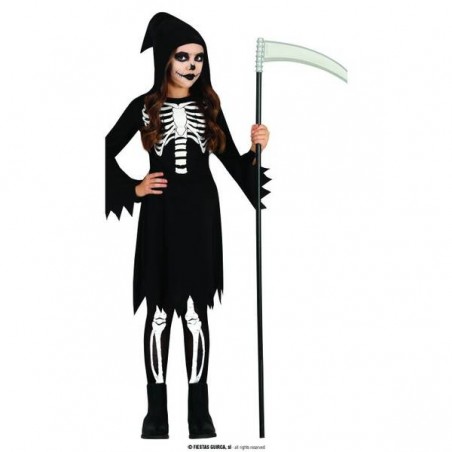 COSTUME BAMBINA SKELETON 5-6 ANNI