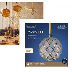 SFERA LED ESAGONALE Ø20cm LUCE CALDA INTERNO