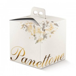 SCATOLA PANETTONE 24,5x24,5x19cm DOLCE IDEA ORO