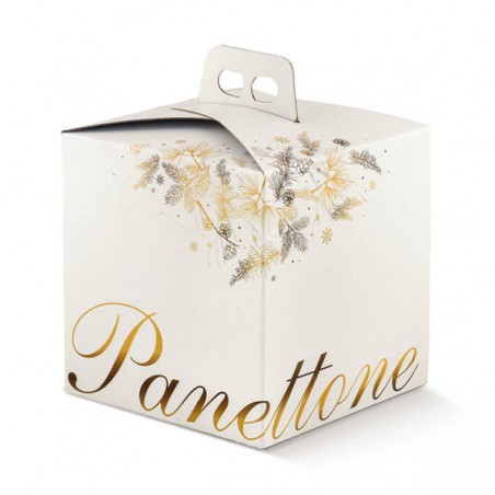 SCATOLA PANETTONE 24,5x24,5x19cm DOLCE IDEA ORO