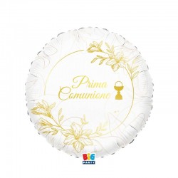 PALLONE MYLAR 45cm PRIMA COMUNIONE ELEGANCE