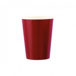 BICCHIERI 200cc CARTA ROSSO RUBINO 8pz