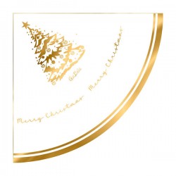 TOVGLIOLI 33x33 SMERLO TONDO MERRY CHRISTMAS TREE