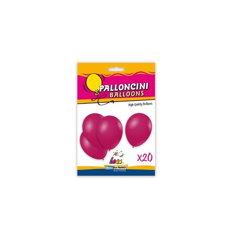 PALLONCINI LATTICE PASTELLO 9/10 26cm FUCSIA 20pz