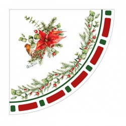 TOVAGLIOLI 33x33 SMERLO TONDO CHRISTMAS EVE 16pz