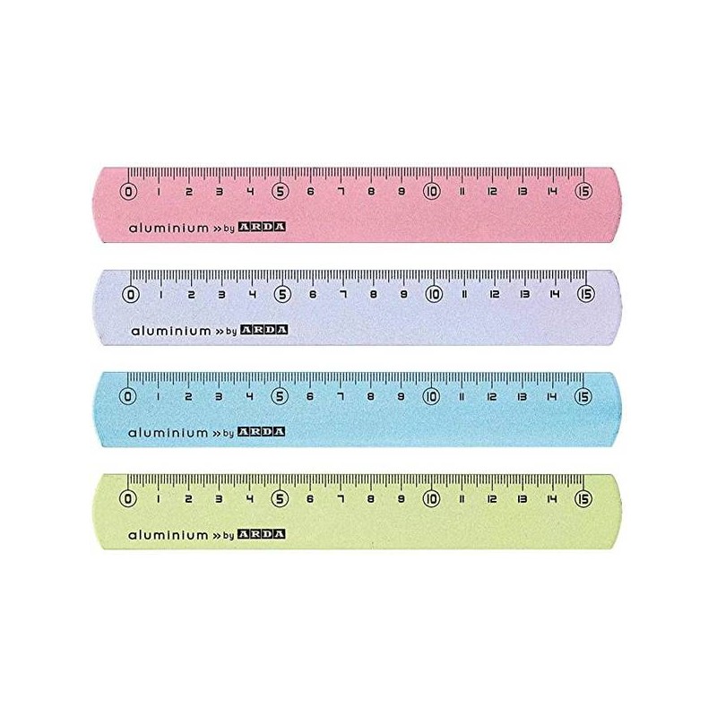 RIGHELLO ALLUMINIO 20cm FROST PASTEL ARDA