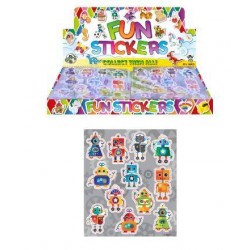 ADESIVI ROBOTS DA 12pz