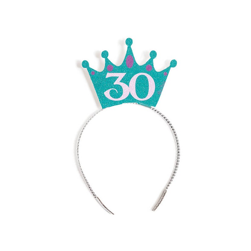 CORONCINA GLITTER 10x7cm 40 ANNI