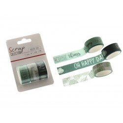 WASHI TAPE HAPPY cm1,5x3mt 3pz