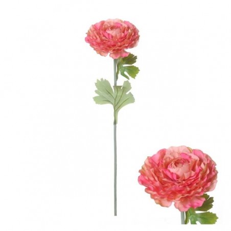 FIORE RANUNCOLO C/STELO 55cm ROSA