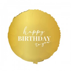 PALLONE MYLAR HAPPY BIRTHDAY TO YOU 45cm
