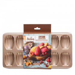 STAMPO MADELEINE 39,8x20,7x2cm 12 CAVITA' ROSEGOLD DECORA