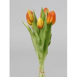 BOUQUET TULIPANI ARANCIO 30cm 5pz