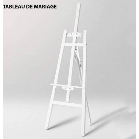 TABLEAU DE MARIAGE LEGNO BIANCO H.150cm