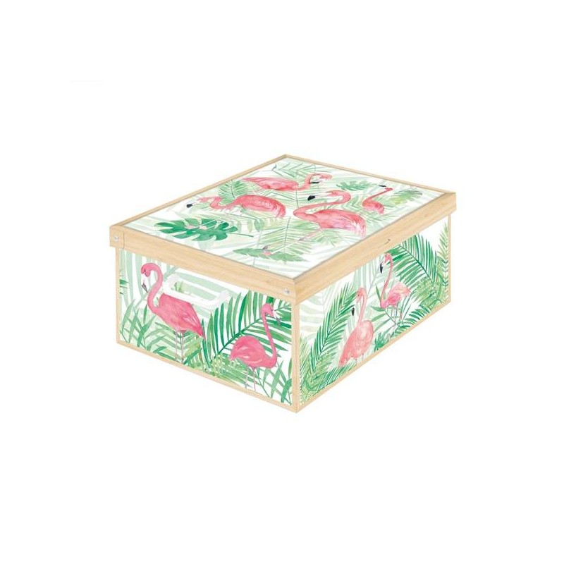 SCATOLA ARMADIO COLLECTION 39x50x24cm FLAMINGOS