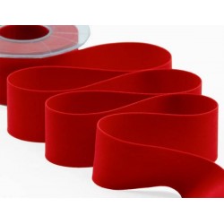 NASTRO VELLUTO DOPPIO mm40x7mt COL.31 ROSSO