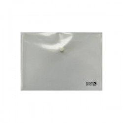 BUSTE C/BOTTONE PPL A4 33x23,8cm 12pz TRASPARENTE ARDA