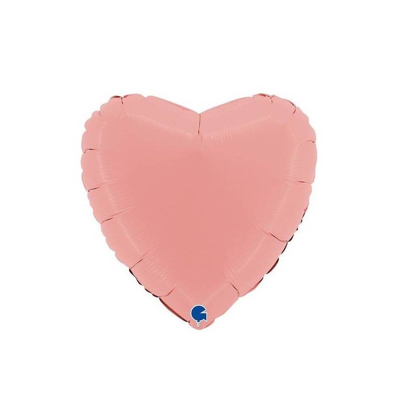 PALLONE MYLAR 18 46cm CUORE MAT ROSA