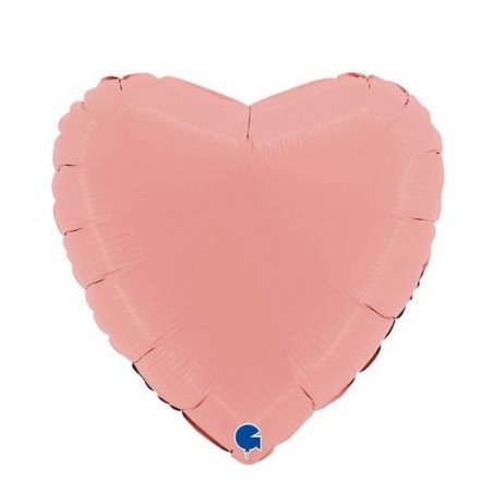 PALLONE MYLAR 18 46cm CUORE MAT ROSA