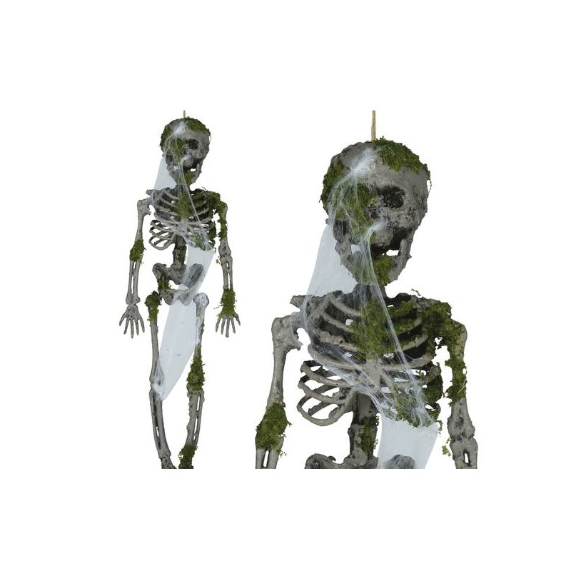 DECORAZIONE DA APPENDERE SCHELETRO CON MUSCHIO 40cm