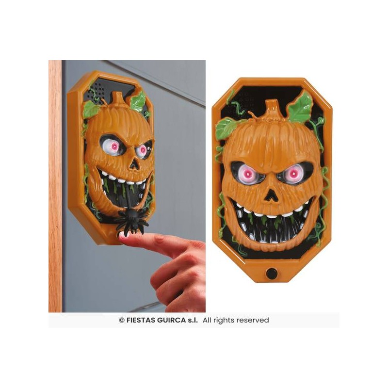 CAMPANELLO ZUCCA 20x11cm CON LUCE, SUONO E MOVIMENTO