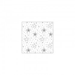 TOVAGLIOLI 33x33cm NIGHT SKY SILVER/WHITE 20pz