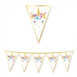 FESTONE BANDIERINE IN CARTA UNICORNO 3mt