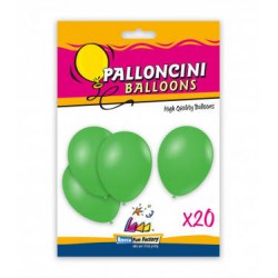 PALLONCINI LATTICE PASTELLO 9"/10" 26cm VERDE 22 20pz