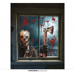 FOGLI ADESIVI PER FINESTRA 30x40cm ASSASSINO 2pz