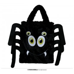 CESTINO IN PELUCHE 19x23cm CON RAGNO