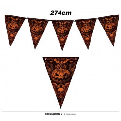 FESTONE IN CARTA 300cm ZUCCA GOTICA