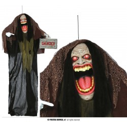 STREGA "DANGER" DA APPENDERE CON LUCE, SUONO E MOVIMENTO