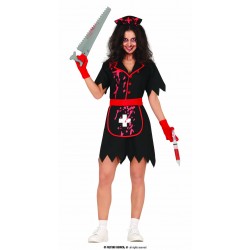 COSTUME INFERMIERA BLACK BLOODY TG.L 42-44