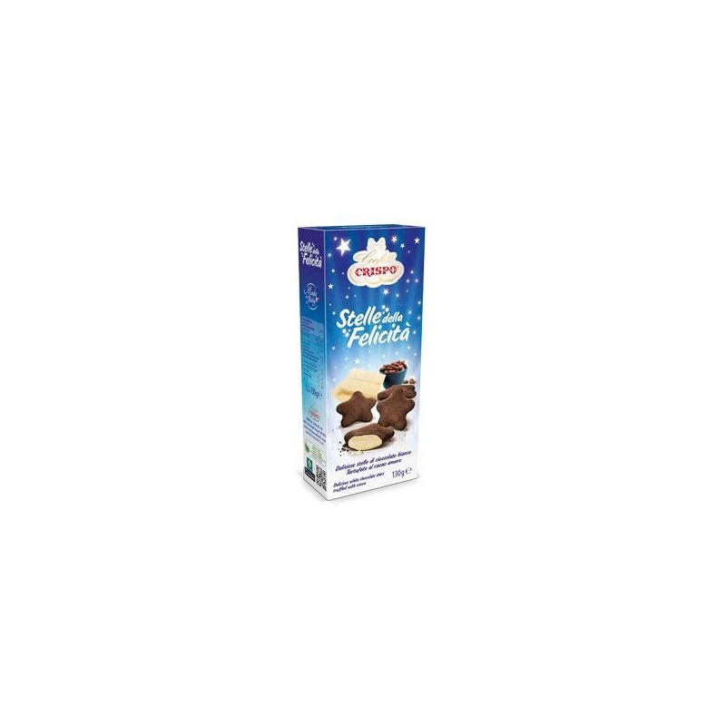 STELLE DI FONDENTE TARTUFATE CIOCCOLATO BIANCO 130gr