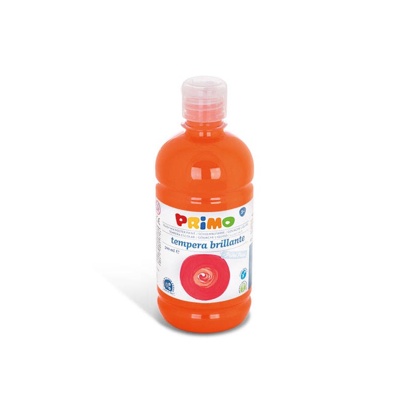 TEMPERA IN BOTTIGLIA 500ml PRIMO ARANCIO PRIMARIO