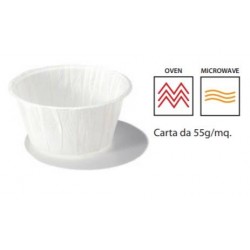 PIROTTINI MUFFIN 45x34mm BIANCO 200pz
