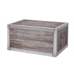 SCATOLA RETTANGOLARE FOLDING BOX 33x22x15cm VINTAGE WOOD...