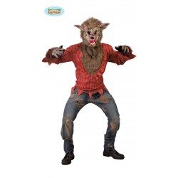 COSTUME LUPO MANNARO CAMICIA E MASCHERA TG.L 52-54