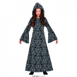 COSTUME BLACK HOODED WITCH 10-12 ANNI